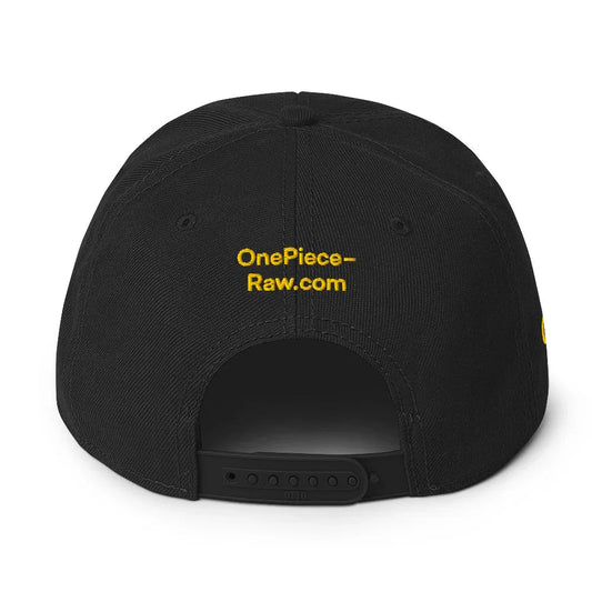 One Piece Raw Vinsmoke Black Leg Hat Black Snapback Cap - One Piece Raw
