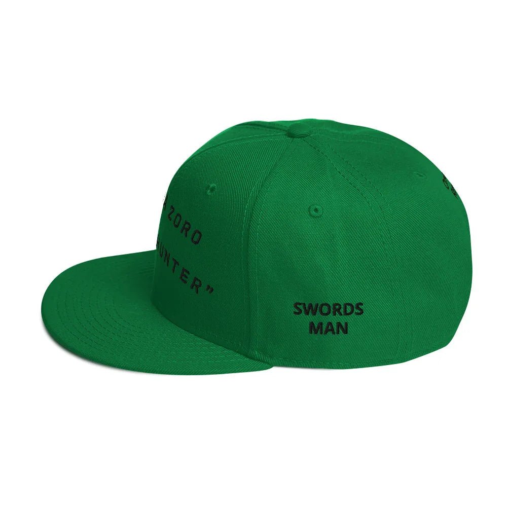 One Piece Raw One Piece Zoro Hat Green Snapback Cap - One Piece Raw