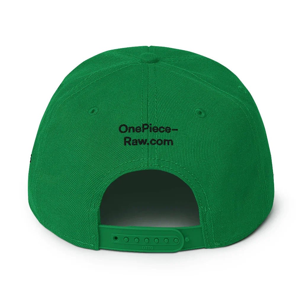 One Piece Raw One Piece Zoro Hat Green Snapback Cap - One Piece Raw