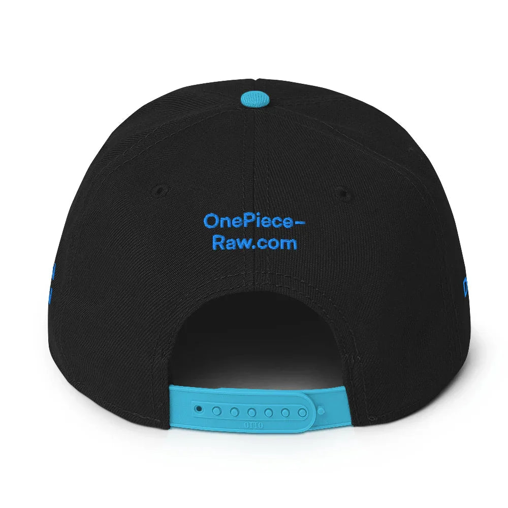 One Piece Raw Tony Tony Chopper Snapback Hat Blue Black - One Piece Raw