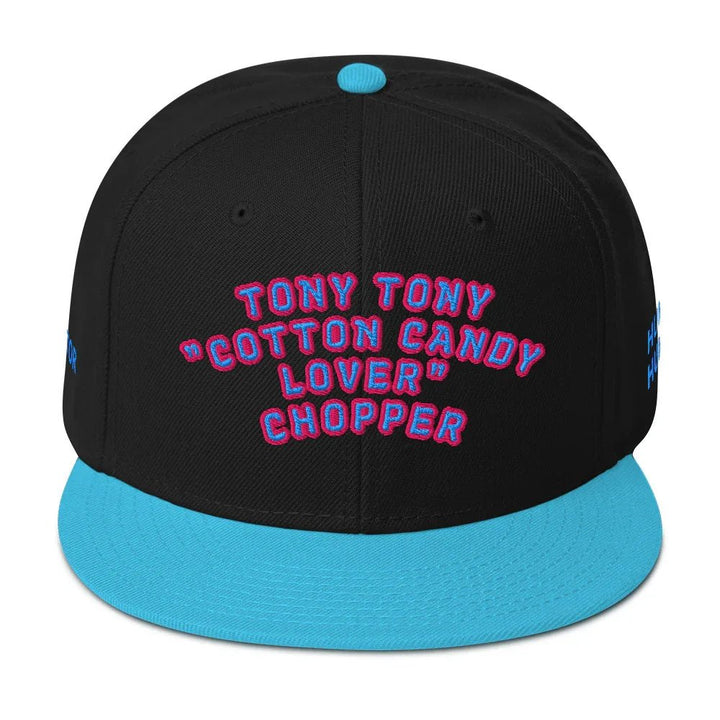 One Piece Raw Tony Tony Chopper Snapback Hat Blue Black - One Piece Raw
